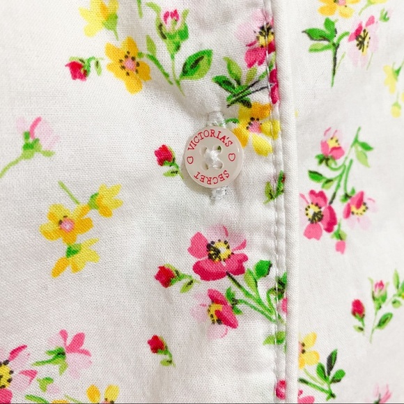Victoria’s Secret Floral Button Down Pajama Top S - Picture 4 of 9